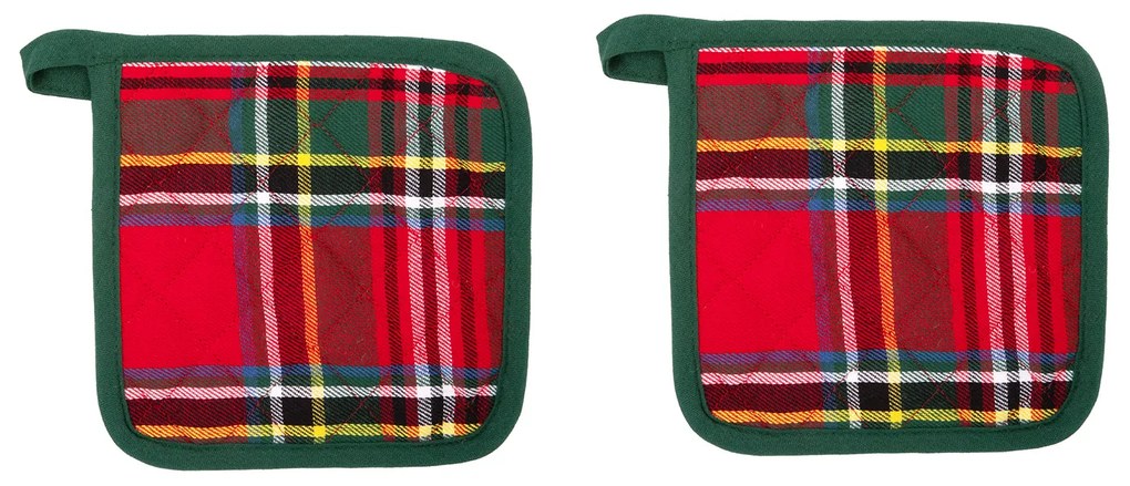 Set 2 presine 20x20 cm tartan