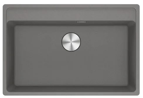 Lavello integrato 1 vasca in fragranite argento FRANKE Maris L 51 x L 76 cm