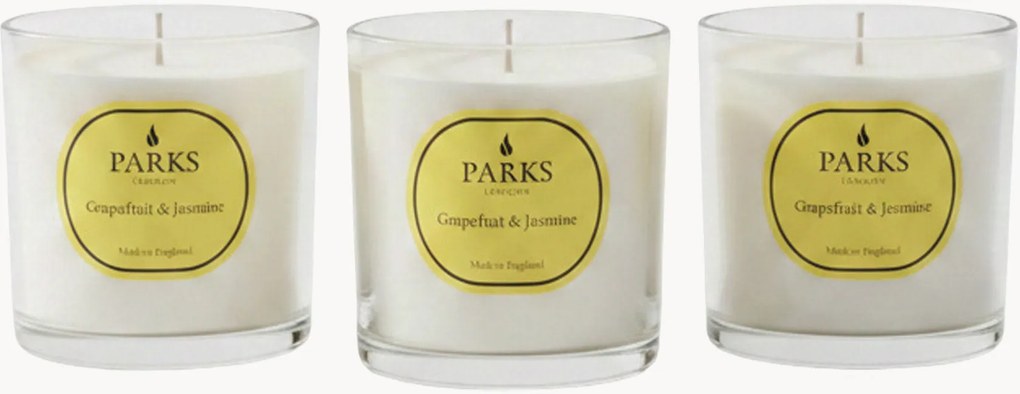 Set di 3 candele profumate fatte a mano Vintage Aromatherapy (pompelmo, gelsomino e muschio bianco)