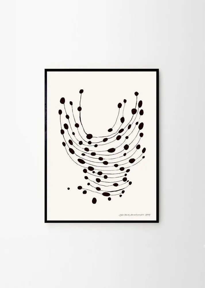 Poster 30x40 cm Dancing Dots – Leise Dich Abrahamsen – The Poster Club