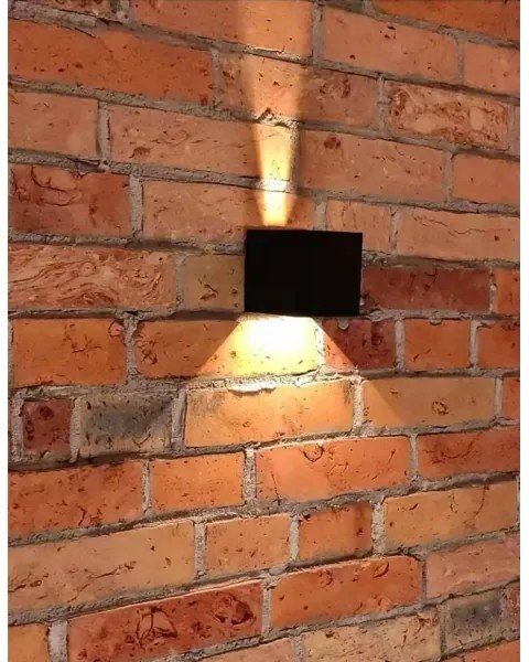 Applique da esterno a LED 2xLED/3W/230V IP54 nero