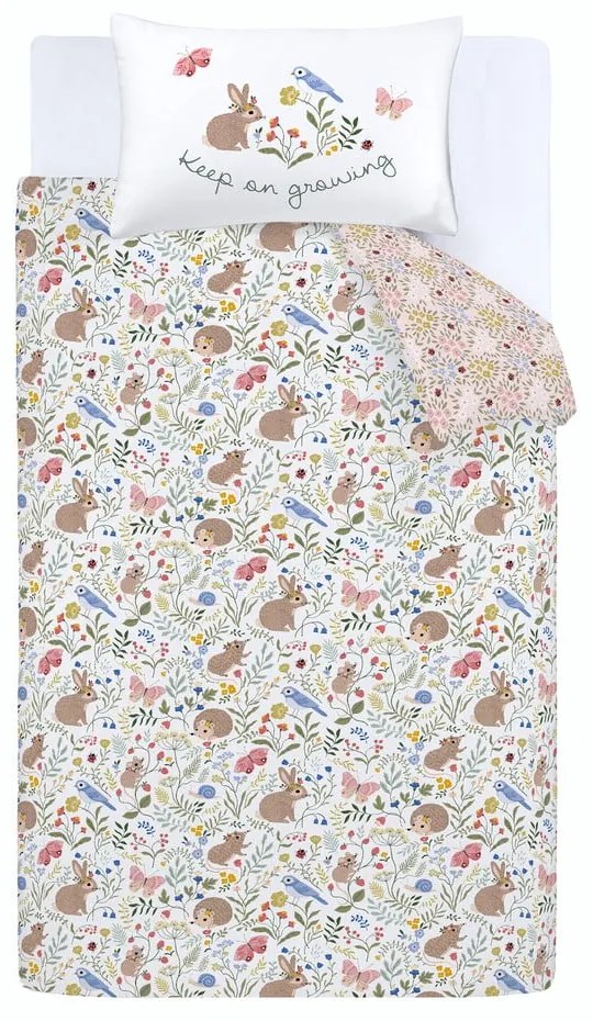 Biancheria da letto singola per bambini 135x200 cm Garden Animals - RHS