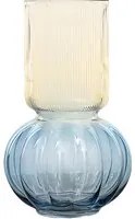 Vaso arredo vetro 30 cm base a sfera
