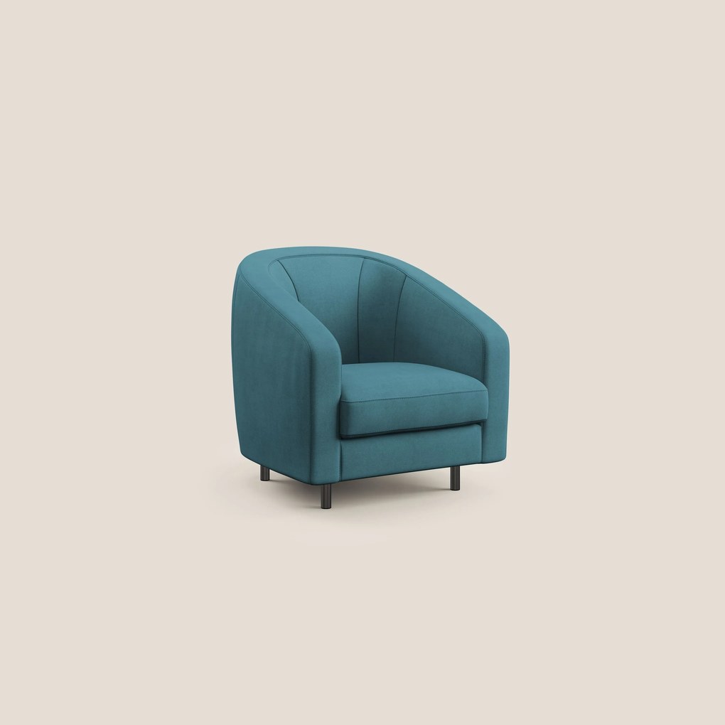 Pandora Poltroncina in tessuto morbido impermeabile T02 azzurro