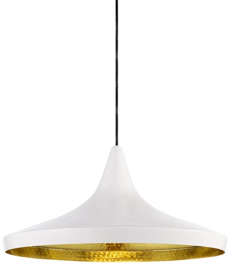 Tom Dixon - Beat Light Wide Lampada LED a Sospensione Bianco Tom Dixon