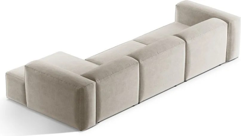 Divano angolare beige (con penisola a destra/con chaise lounge) Bergamo – Cosmopolitan Design
