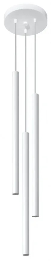 Lampadario in Acciaio a Sospensione 3xG9 PASTELO 3P Bianco da interno Colore del corpo Bianco