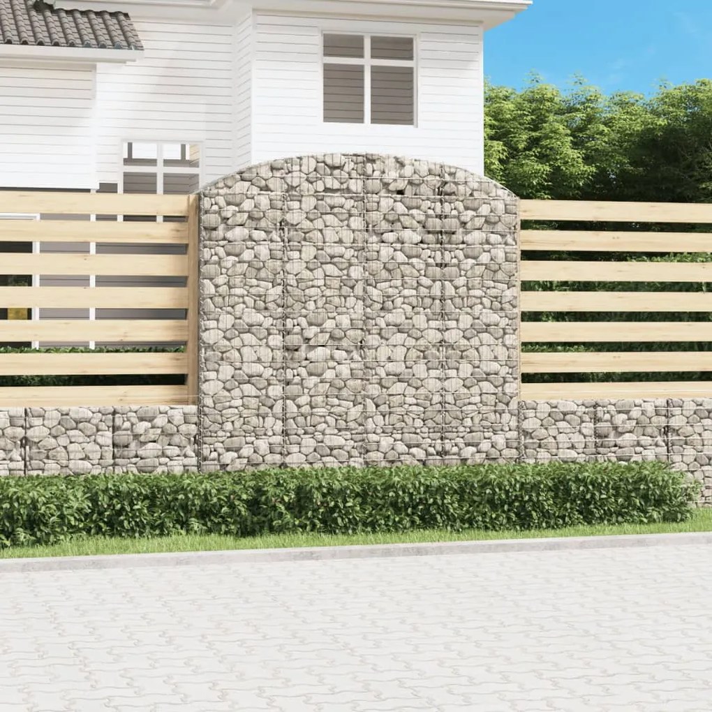 Cesto Gabbione Ad Arco 200x50x200/220 Cm Ferro Zincato /