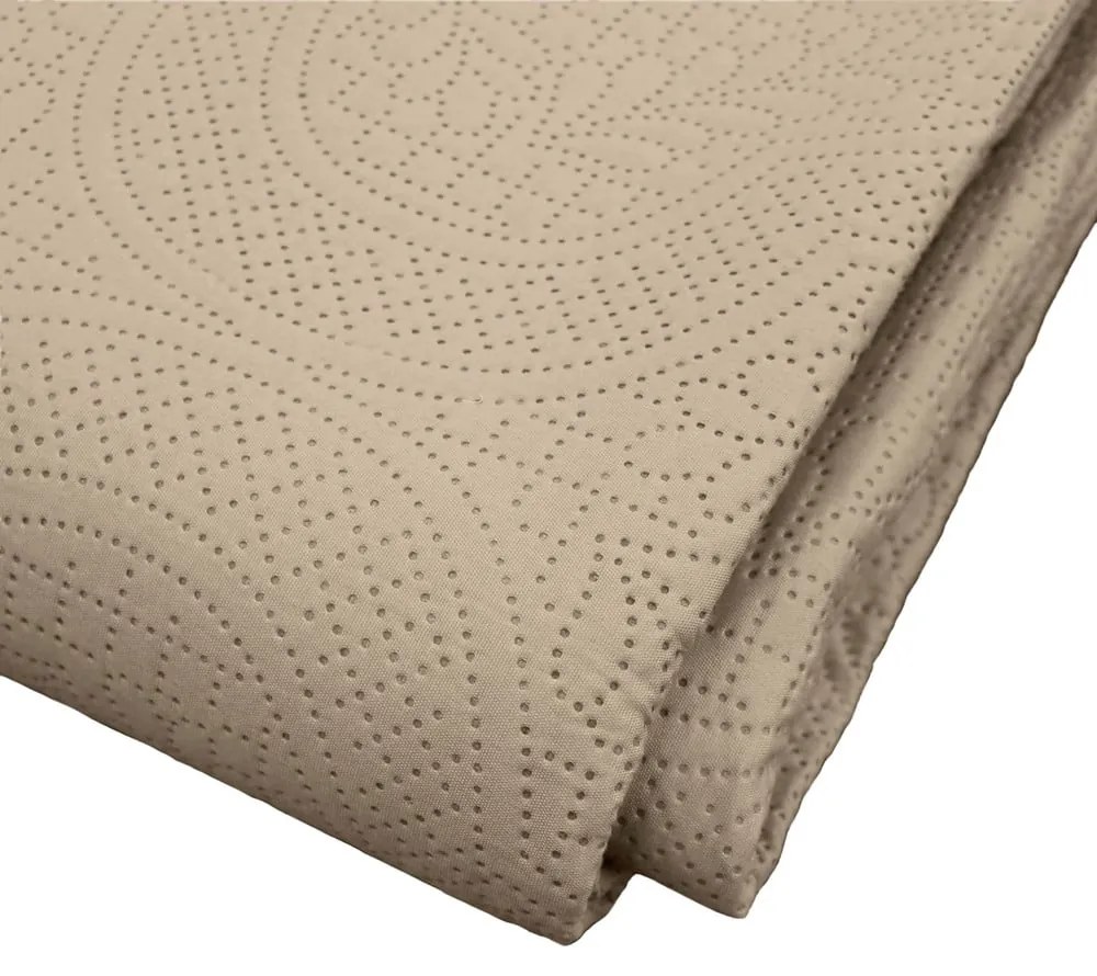 Set con copriletto e federa marrone chiaro in microfibra 240x260 cm Romane – douceur d'intérieur
