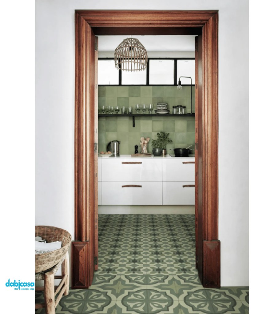 Marazzi "D_Segni Blend" Verde Tappeto 3 Rett.20x20