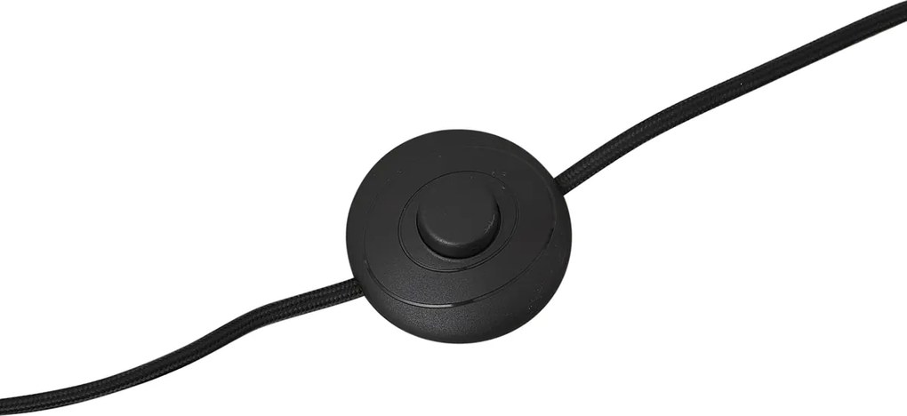 Lampada da terra grigia con paralume beige e interno bianco 45cm - Classico