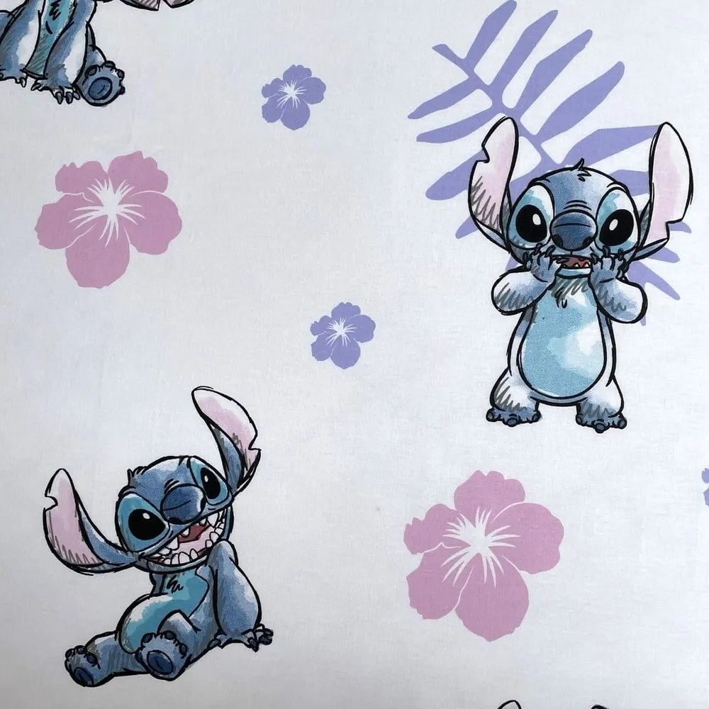 Lenzuolo con angoli per bambini in cotone per letto singolo 90x200 cm Lilo and Stitch – Jerry Fabrics