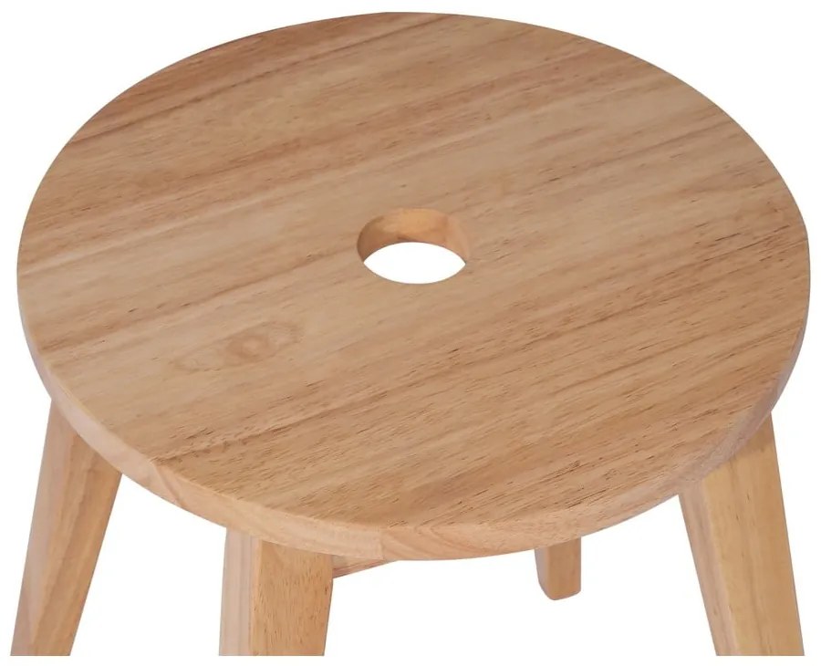 Sgabello colore naturale chiaro in legno di cauciù massiccio Club – Bonami Essentials