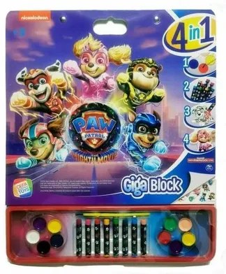 Disegni da dipingere The Paw Patrol Giga Block  Album di Figurine 4 in 1