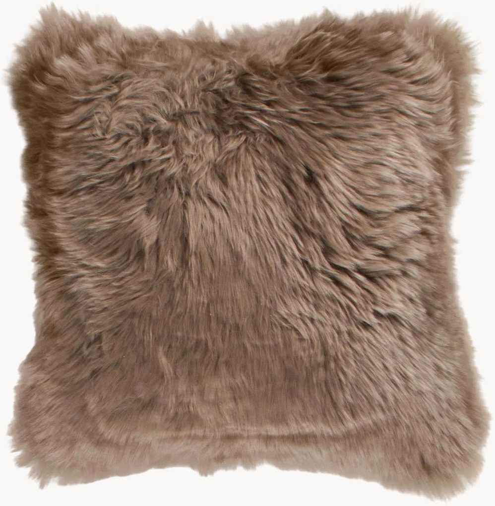 Cuscino in pelle di pecora merino New Zealand