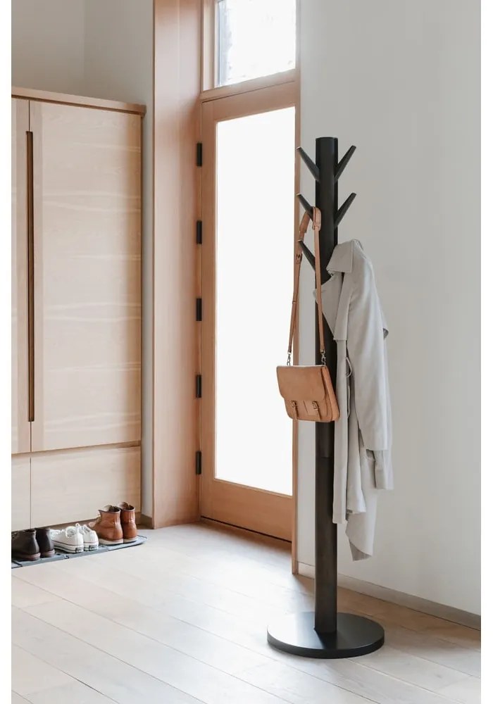 Appendino in legno nero in gomma naturale Flapper - Umbra