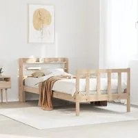 Letto senza Materasso 75x190 cm in Legno Massello Pino 3306564