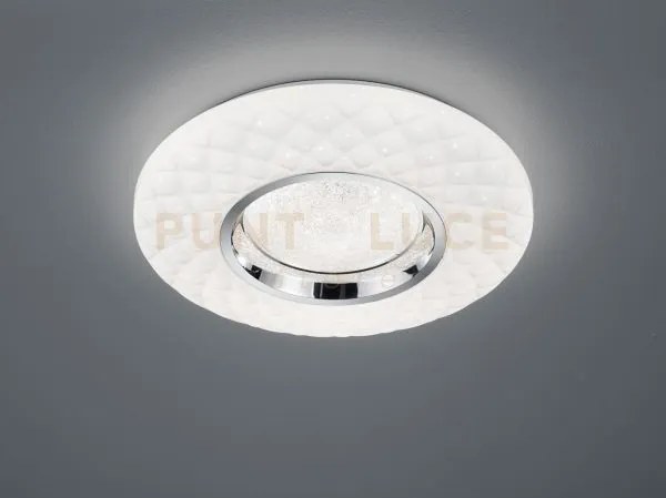 Magnolia plafoniera led 21w 2500lm, 3000 - 6000k cromo ed effetto c...