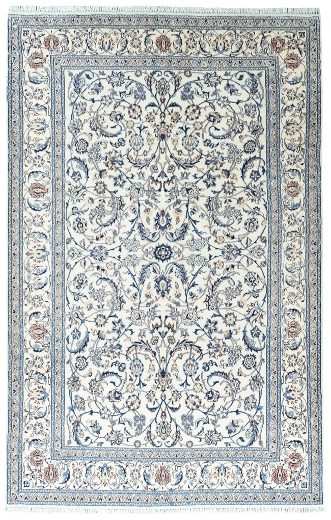 Nain Tappeto 310x200 Beige (Iran) Annodato A Mano