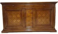 Madia credenza 2 porte in legno tinta noce l.210 p.53 h. 115