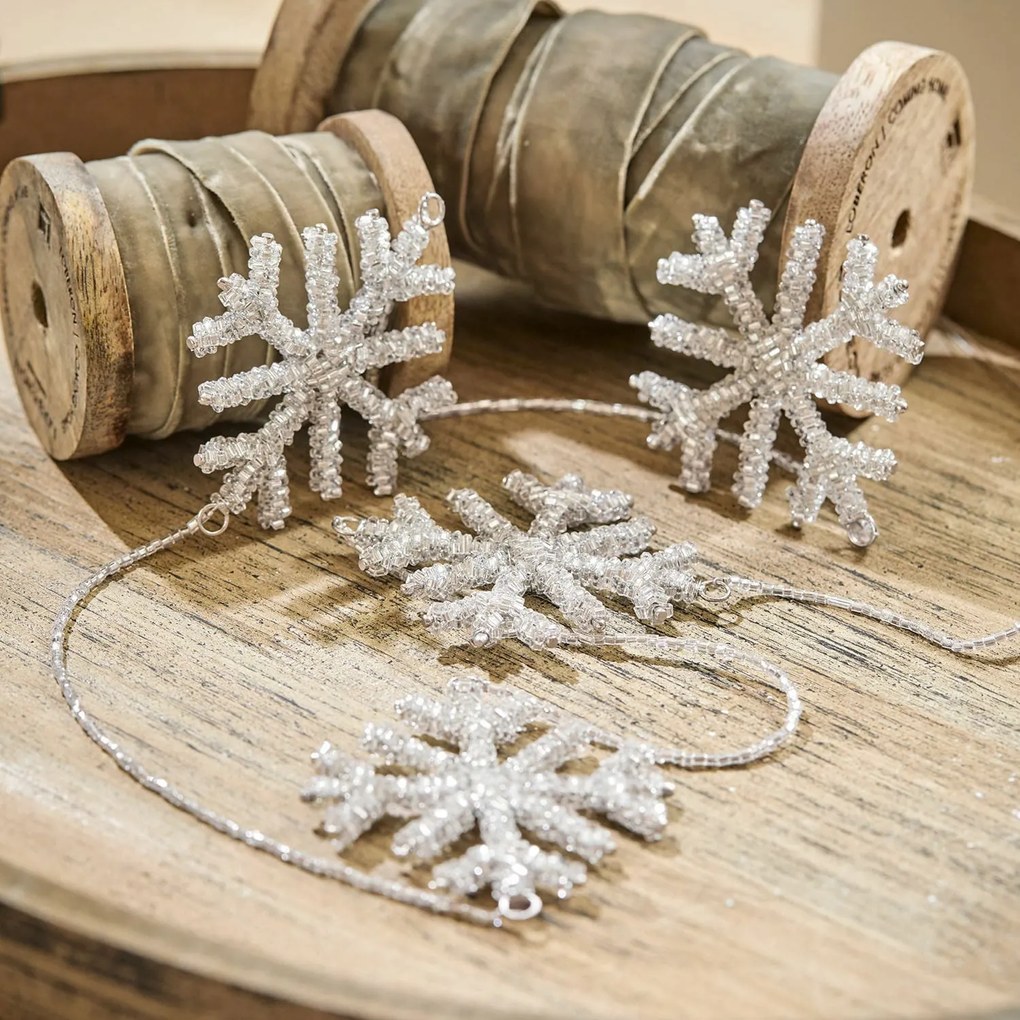 LOBERON Catenella decorativa Snowflakes