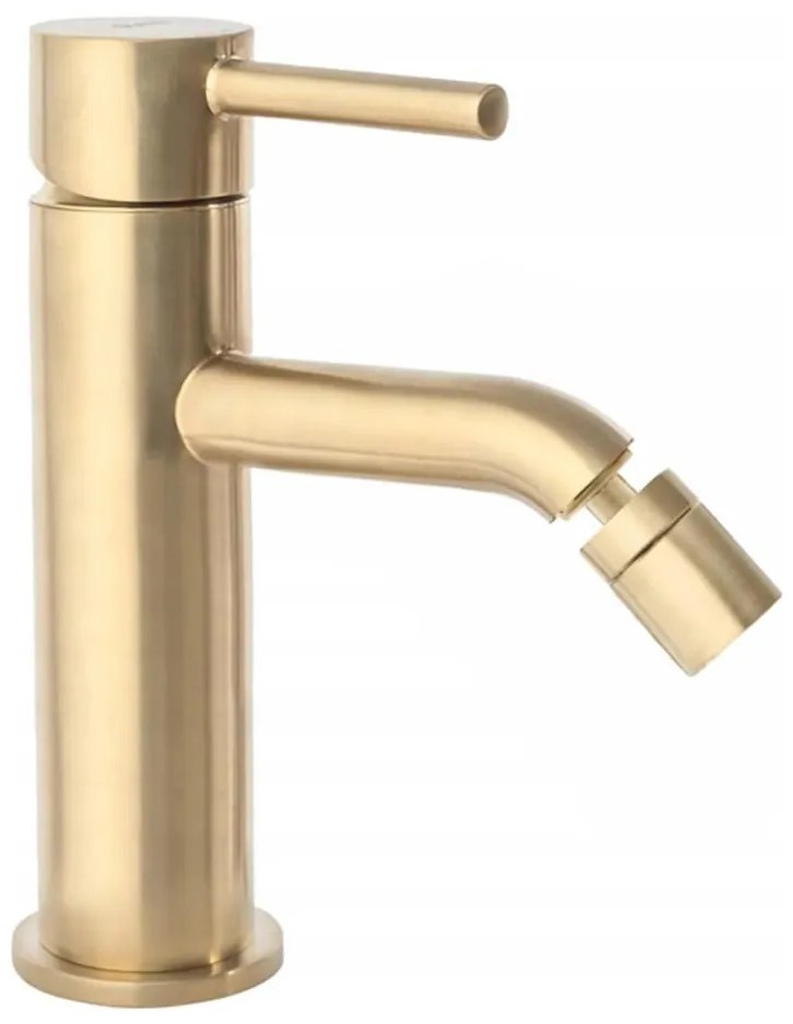 REA-B4702 - Miscelatore per bidet LUNGO 17 cm oro spazzolato