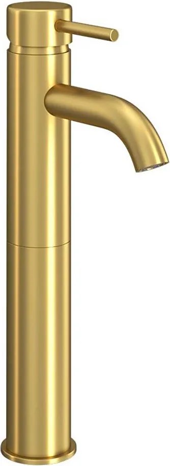 Miscelatore per lavabo DRAGOR 29 cm in ottone spazzolato