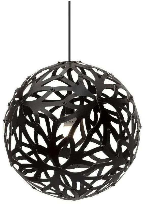 David Trubridge - Floral Lampada a Sospensione Ø40 Nero 2 Lati David Trubridge