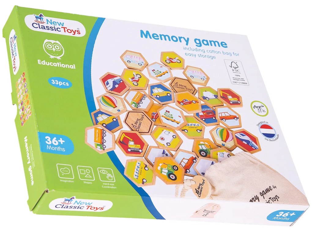 Memory in legno - mezzi di trasporto