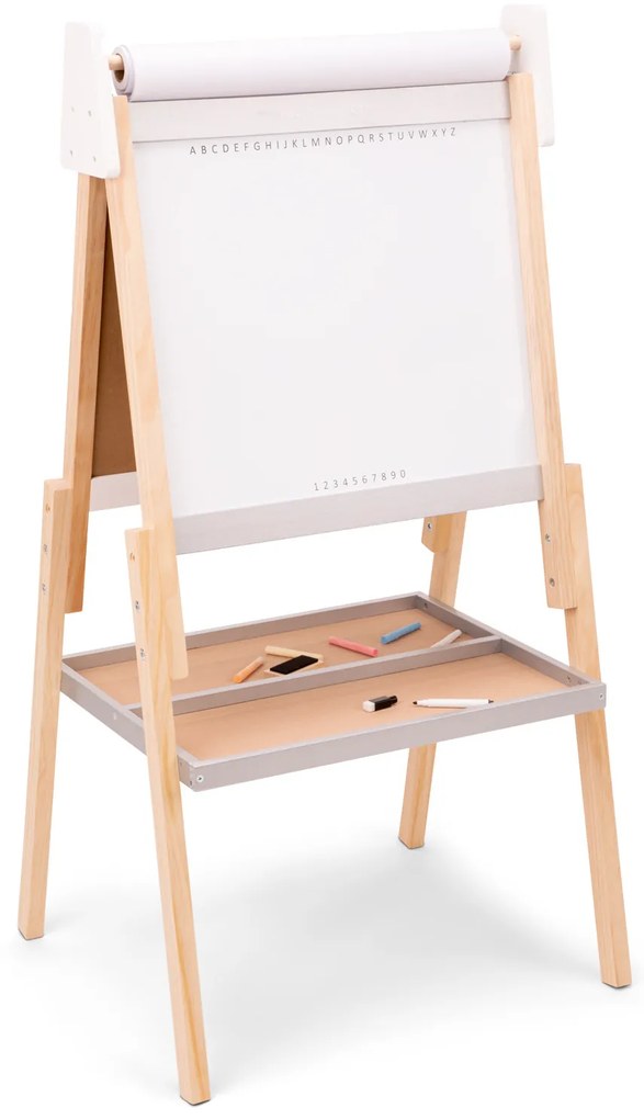 Lavagna a doppia faccia regolabile in altezza