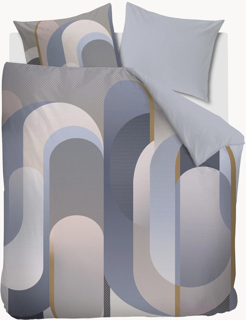 Set copripiumino in raso di cotone Archi