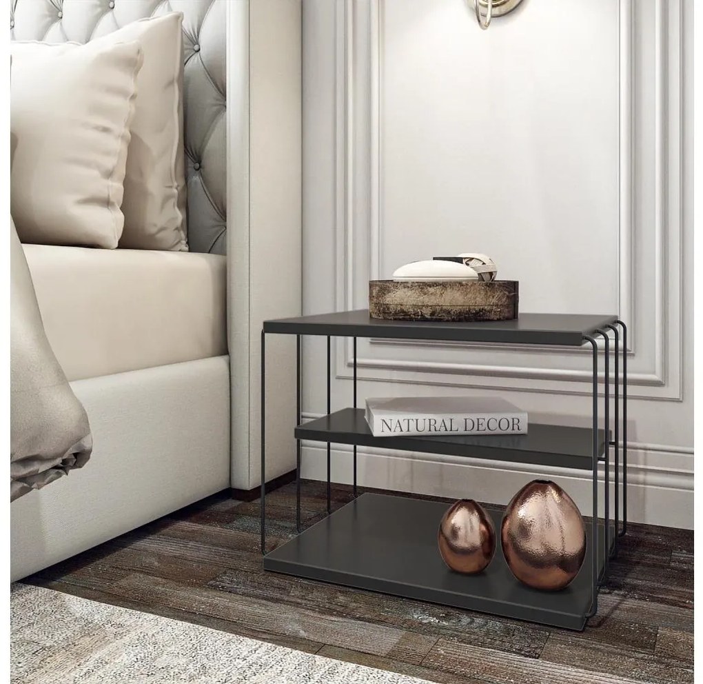 Tavolino LIFON 40x50 cm antracite