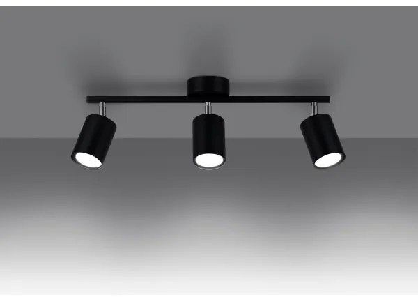 Sollux SL.1128 - Luce Spot LEMMI 3xGU10/40W/230V nero