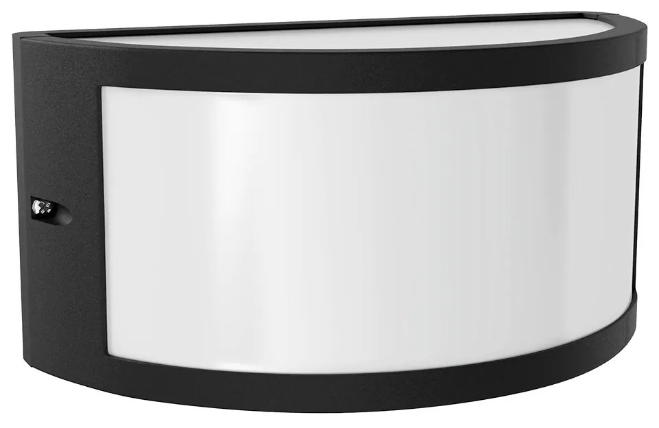 Applique Moon Design E27 Curva per Esterni IP65 - Nera