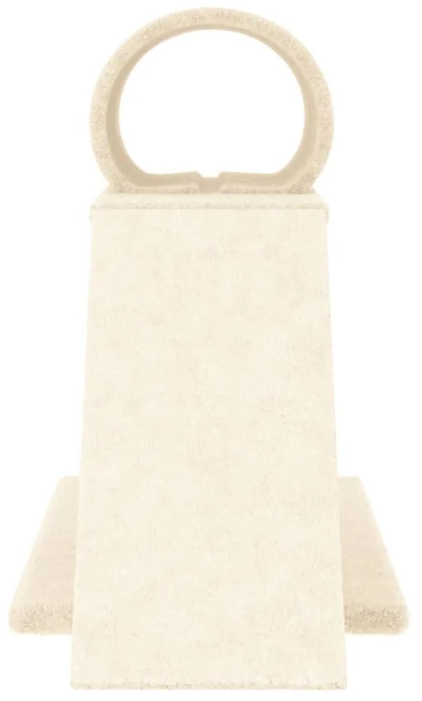 Pali tiragraffi per gatti con tunnel e scaletta crema 55,5 cm