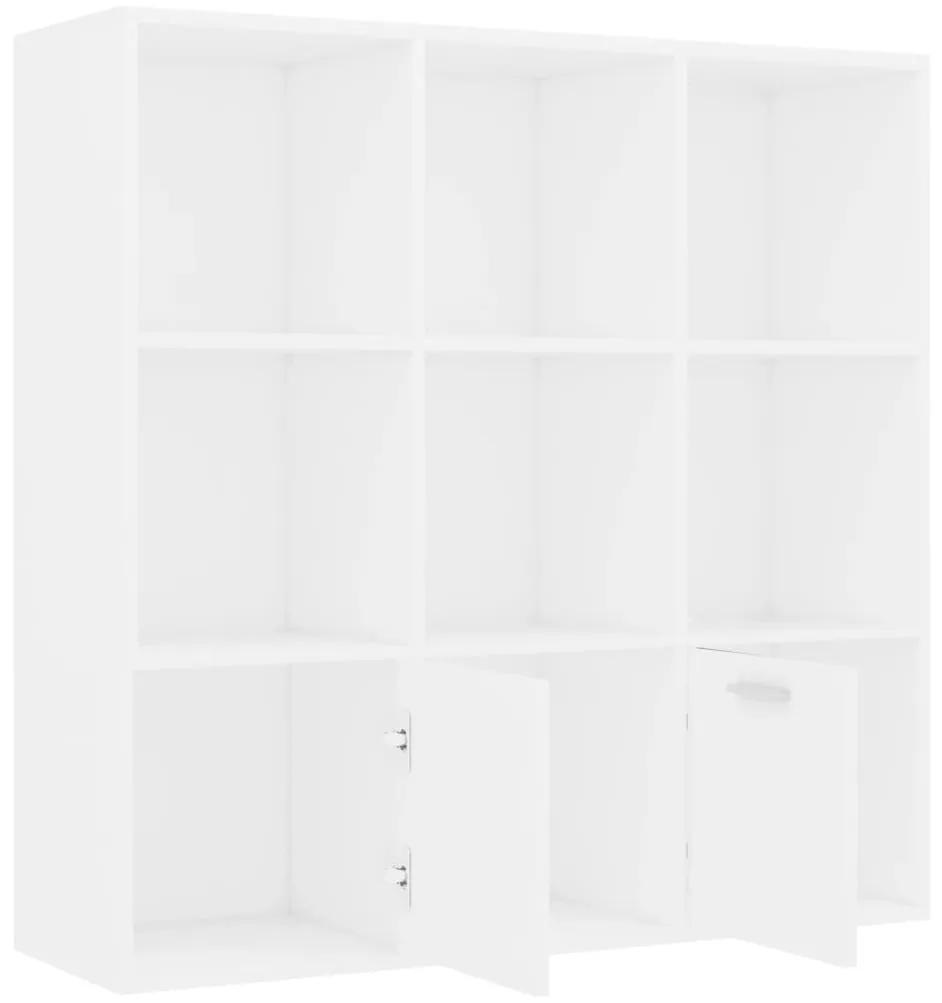 Libreria bianca 98x30x98 cm in truciolato