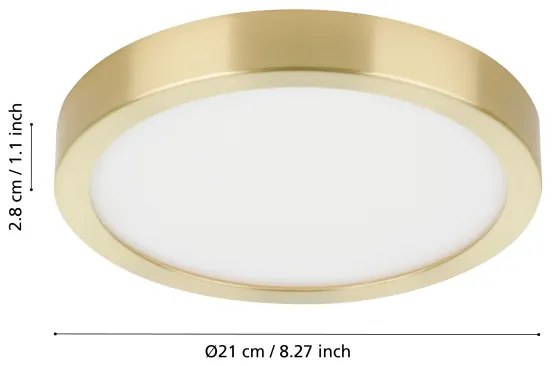 Eglo 900181 - Plafoniera LED FUEVA LED/17W/230V Ø 21 cm
