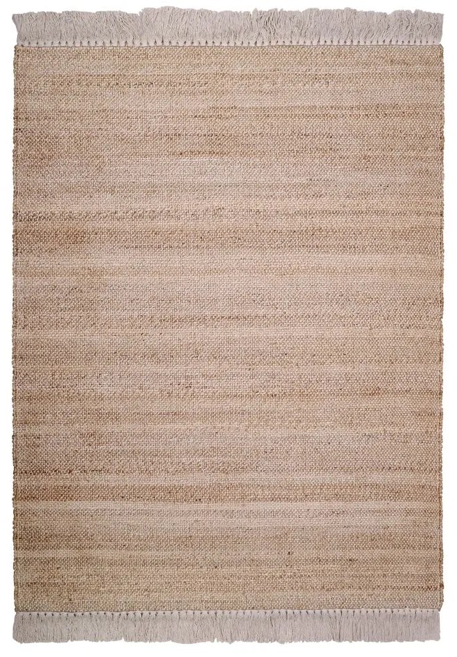 Tappeto marrone in iuta tessuto a mano 110x170 cm Lenny – Nattiot