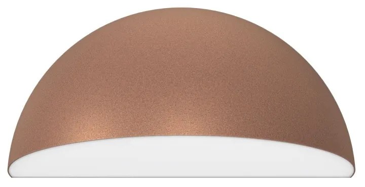 Applique Curva Monodirezionale con base E27, IP54 Corten - Serie BRINA Base E27