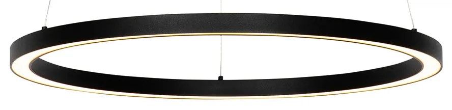 Lampada a sospensione nera 60 cm con LED dimmerabile a 3 livelli - Girello