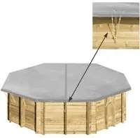 Copertura Invernale In Pvc 580 Gr/m Per Piscine Bwt My Pool Odyssea, Tropic E Weva Ottagonali - 5,08 x 5,08 M