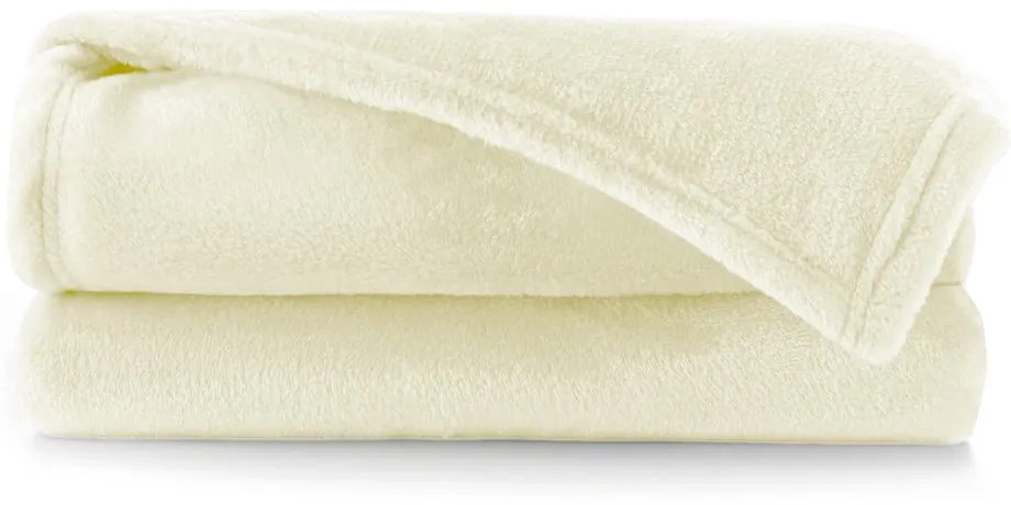 Coperta in microfibra color crema, 160 x 210 cm Mic - DecoKing