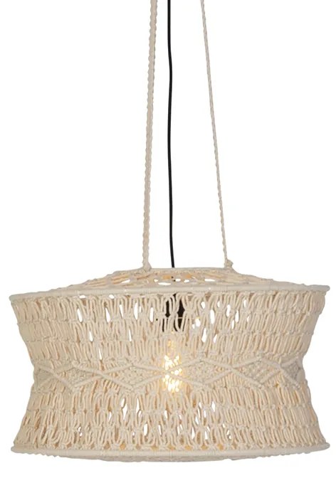 Lampada a sospensione orientale in macramè 50 cm - Leonard