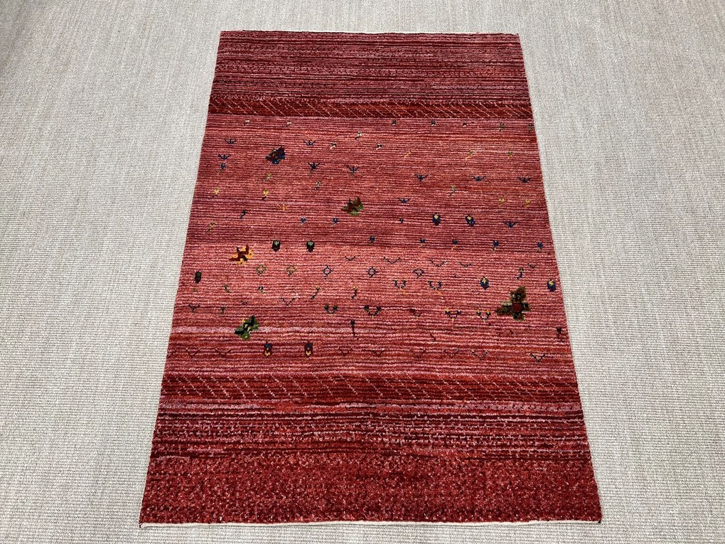Gabbeh Tappeto persiano 120x170 Rosso (Iran) Annodato A Mano