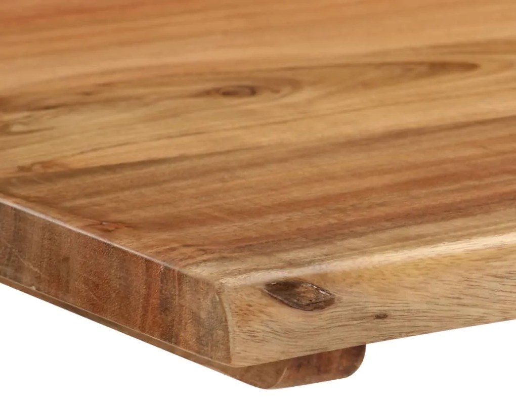 Tavolo da pranzo 154x80x76 cm in legno massello di acacia