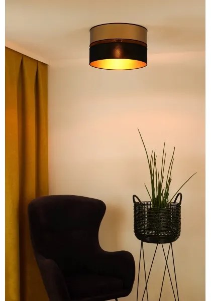 Brilagi - Plafoniera ROYAL 1xE27/15W/230V diametro 40 cm nero/oro