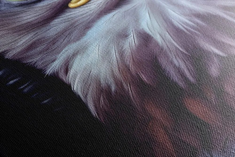 Quadro su tela – Aquila con cuffie