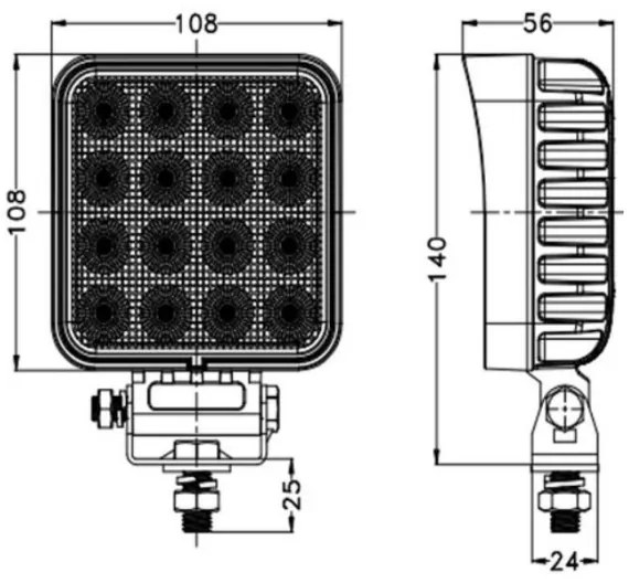 Faretto LED per auto  OSRAM LED/64W/10-30V IP68 5700K