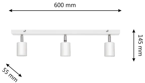 LED Luce Spot a LED TUNE 3xGU10/4,8W/230V bianco