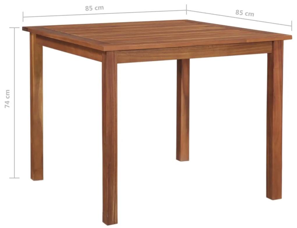 Tavolo da giardino 85x85x74 cm in legno massello di acacia